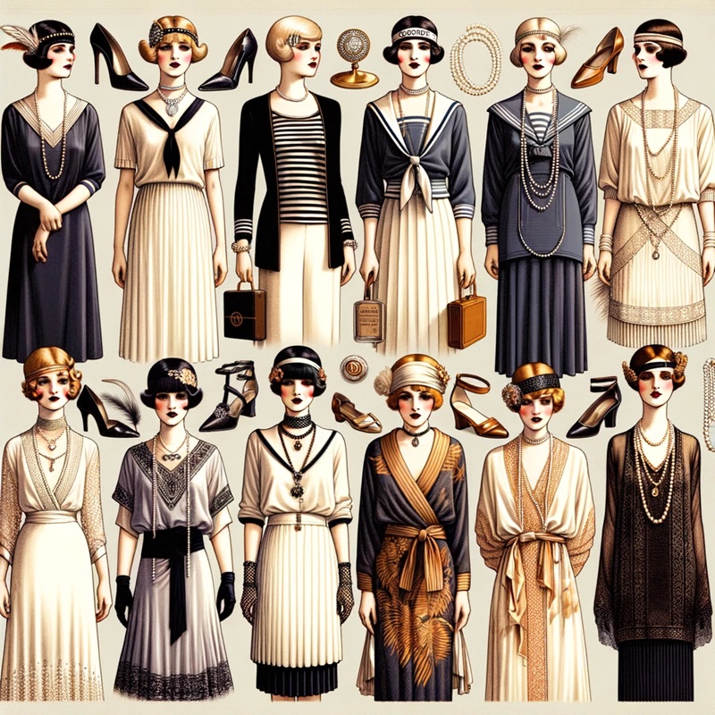 20er-Jahre-Mode für Frauen