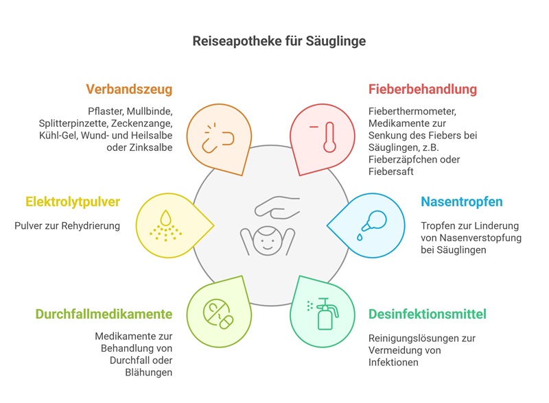 Reiseapotheke für Säuglinge