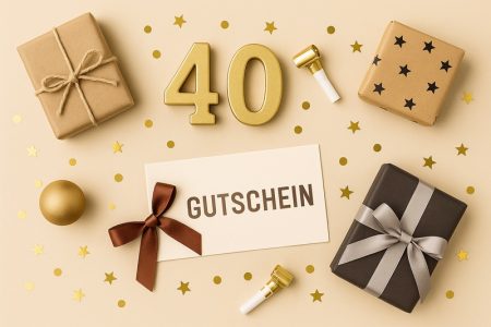 Gutschein zum 40. Geburtstag – 100 kreative Ideen für Männer und Frauen