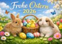 Frohe Ostern 2026 – Schriftzug als Deko und lustige Sprüche