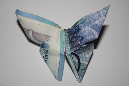 Geldscheine falten zum Geburtstag